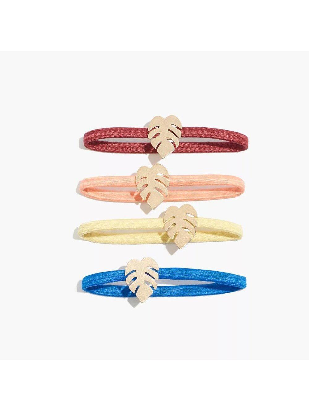 Madewell Four Pack Palmleaf Hair Ties